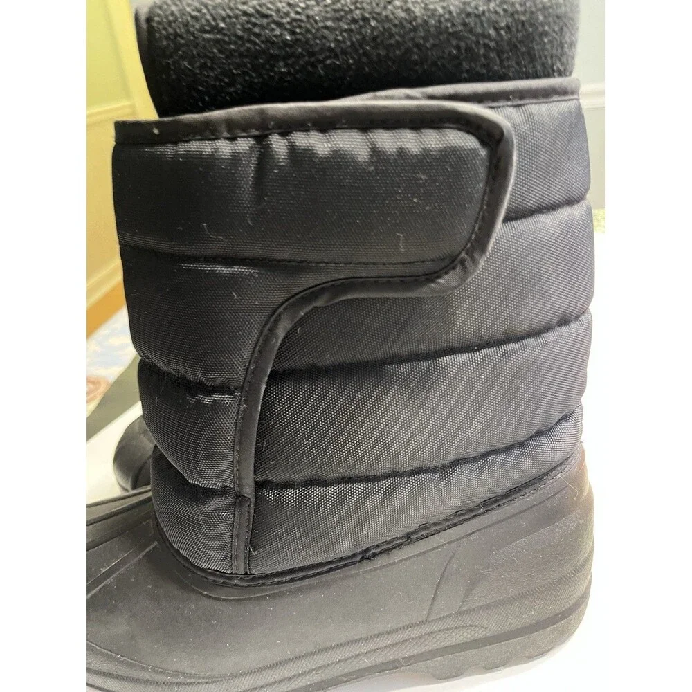 Ralph Lauren Polo Large Red Pony Logo Black Insulated Boots Men’s US Sz 7 EUR 40